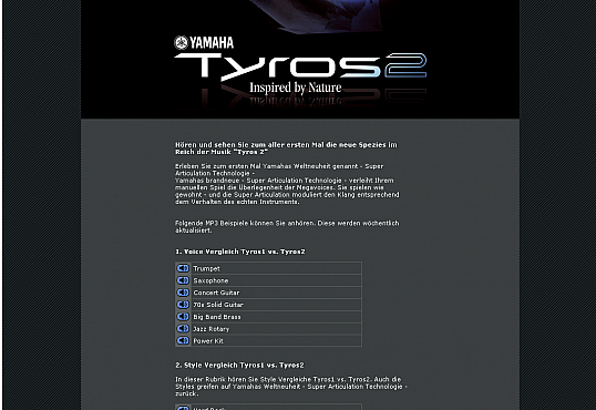 Yamaha Tyros2 Flashteaser Screenshot 2